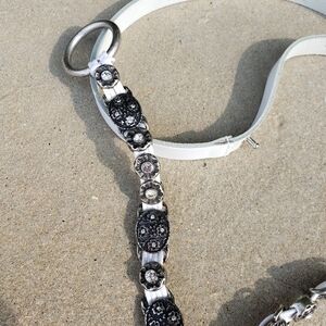 Antoniazzi Firenze Italian Embellished Slim Belt L